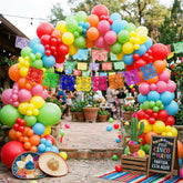 149Pcs Fiesta Balloon Arch Kit Banner Cinco De Mayo Taco Party Decor Set