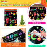 62Pcs Fiesta Party Kit Balloon Arch Banner Tablecloth Cinco De Mayo Decor Set