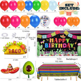 Fiesta Balloon Arch Kit Cinco De Mayo Taco Sombrero Party Decor Set Backdrop