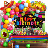 Fiesta Balloon Arch Kit Cinco De Mayo Taco Sombrero Party Decor Set Backdrop