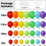 129Pcs Rainbow Balloon Arch Kit Mixed Sizes Birthday Party Garland Decor Set