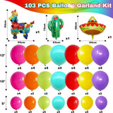 Fiesta Balloon Arch Kit Cactus Llama Loteria Cinco De Mayo Party Decor Set