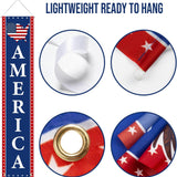 Patriotic Porch Banners: USA 250th Anniversary 1776-2026 Decorations