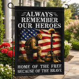 Patriotic Garden Flag: Memorial Day, 4th July, Veterans Day Outdoor Decor