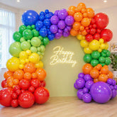 Rainbow Balloon Arch Kit 203pcs Colorful Garland Balloons Birthday Baby Shower Wedding Party Decorations