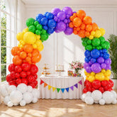 Rainbow Balloon Arch Kit 211pcs Colorful Garland Balloons Cinco De Mayo Pool Party Decorations
