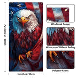 American Bald Eagle Door Cover Patriotic Backdrop 4th Of July Memorial Day Party Decoration