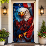 American Bald Eagle Door Cover Patriotic Backdrop 4th Of July Memorial Day Party Decoration