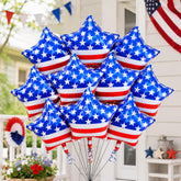 American Flag Star Foil Balloons Patriotic 4th Of July USA Party Decorations