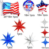 Patriotic Balloon Garland Arch Red White Blue 4th Of July Party Decorations