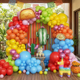 Fiesta Balloon Arch Kit: Cactus, Taco, Sombrero Balloons for Cinco De Mayo Party