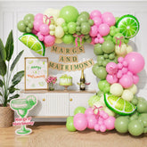 Margs and Matrimony Bachelorette Balloon Arch Kit: Margarita, Lime, Lemon Foil Balloons