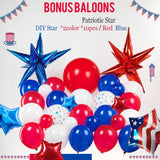 Patriotic Balloon Garland Kit Red White Blue 250th Anniversary Party Decor