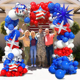 Patriotic Balloon Garland Arch Kit Red White Blue 4th Of July Party Decor