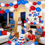 USA 250th Anniversary Linking Balloon Garland Red White Blue Patriotic Decorations