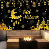 Eid Mubarak Banner Backdrop Ramadan Party Photo Booth Decorations