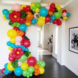 Hawaiian Balloon Arch Kit: Tropical Garland for Summer Parties (108pcs)