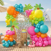 Tropical Rainbow Balloon Arch Garland Kit: Hawaii Luau Party Decorations
