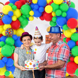 Red Blue Yellow Green Balloon Garland Arch Kit: Circus Carnival Party Decorations