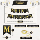 Eid Mubarak Balloon Banner Set Islamic Home Party Decorations