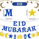 Eid Mubarak Bunting Banner Moon Star Islamic Home Party Decorations