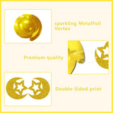 Gold Glitter Eid Mubarak Hanging Swirls: Star, Moon, Lantern Islamic Party Decor