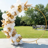 White Gold Balloon Garland Arch Kit for Eid Ul Adha Party Decorations