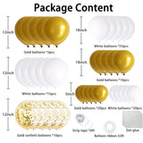 White Gold Balloon Garland Arch Kit: Eid Ul Adha Party Decorations