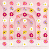 8 Pcs Floral Paper Garland Banners, Mother’s Day Hanging Decorations, Party Supplies