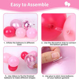 Pink Balloon Arch Kit, Star Balloons, Graduation, Birthday, Mother's Day Party Decorations