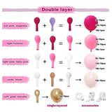 Hot Pink Balloon Arch Kit, Double Stuffed Garland, Birthday Baby Shower Decor