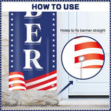 Memorial Day Porch Banner, Always Remember Heroes, Red White Blue Door Decoration