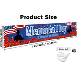 Memorial Day Banner, Remember Honor Yard Sign, Patriotic Indoor Outdoor Decoration