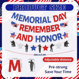 Memorial Day Glitter Banner: Remember and Honor Patriotic Garland