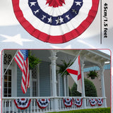 American Flag Bunting Set: Patriotic Porch Decorations for 4th of July, Memorial Day USA