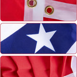 American Flag Bunting Set: Patriotic Porch Decorations for 4th of July, Memorial Day USA