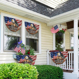Patriotic Veterans Eagle Flag: Memorial Day, 4th of July Outdoor Decor