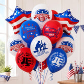 Memorial Day Balloon Decorations Patriotic Star Foil Balloons 4th Of July Party Supplies