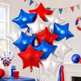 Red White Blue Star Foil Balloons Patriotic 4th Of July USA Party Decorations