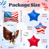 USA Eagle Star Foil Balloons Patriotic 4th Of July Independence Day Party Decor