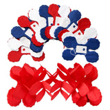 Patriotic Streamers Garland Red White Blue 4th Of July Memorial Day Party Decor