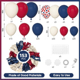 Patriotic Balloon Arch Kit Red White Blue 4th Of July Memorial Day Decorations