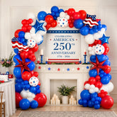 Patriotic Balloon Garland Kit Red White Blue 250th Anniversary Party Decor