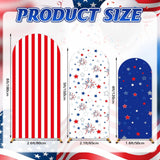 American Flag Arch Cover Backdrop Red White Blue Patriotic Party Decorations