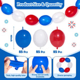USA 250th Anniversary Linking Balloon Garland Red White Blue Patriotic Decorations