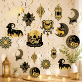 Eid Al Adha Hanging Swirls Eid Mubarak Ramadan Party Ceiling Decorations
