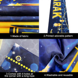 Large Blue Eid Mubarak Yard Banner Islamic Home Party Decorations