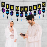 Extra Large Eid Mubarak Banner Lantern Tassel Islamic Party Decorations