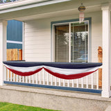 2 Pack USA Bunting Flags | Double Sided Patriotic Porch Banner, Outdoor Decor