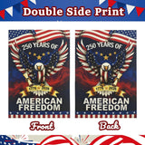 Patriotic Eagle Garden Flag | 250th Anniversary American Freedom Decor (12 x 18 inches)